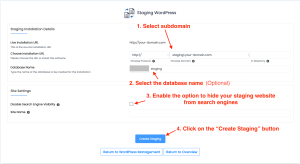How to create a staging WordPress site using Softaculous Apps Installer 2