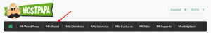 Da clic en Mi cPanel para abrirlo