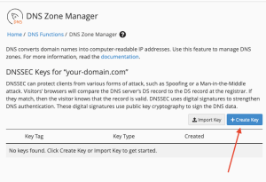 How to enable DNSSEC for the domain on cPanel VPS - Create key