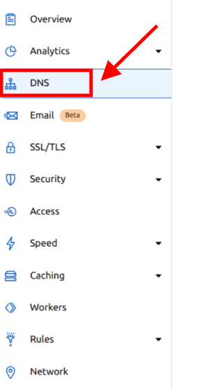 Point your domain with Cloudflare