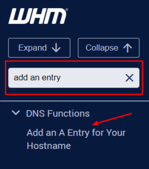 Add Entry for Your Hostname in WHM