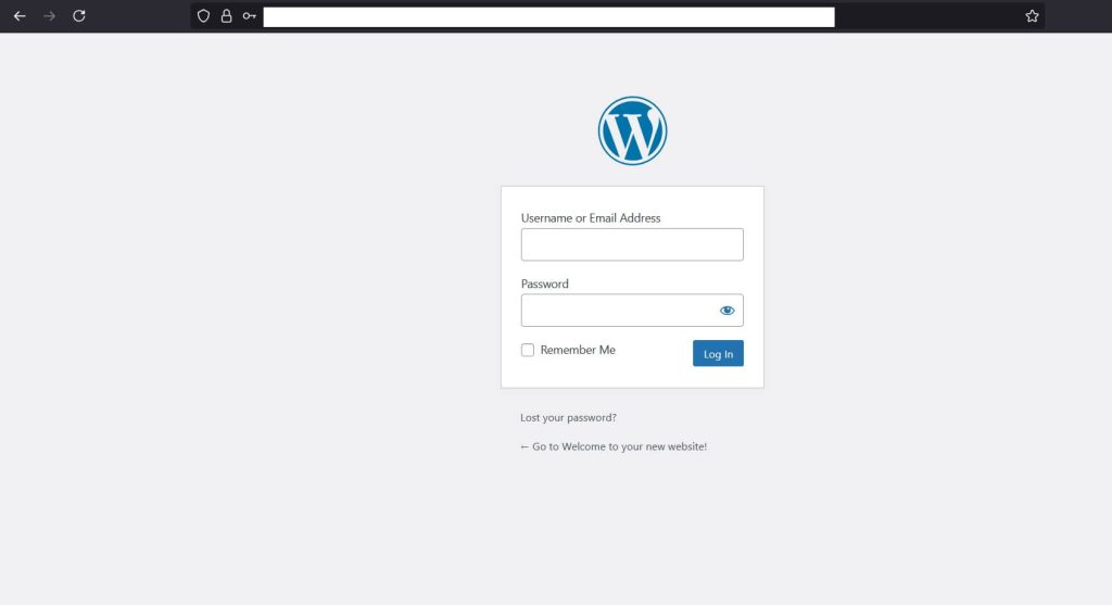 After creating an account or logging in, the page will automatically redirect you back to your website’s backend (wp-admin).