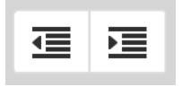 The indent buttons can help you move a paragraph of text to the left or right.