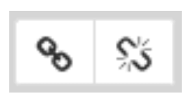 The hyperlink buttons allow you to add or remove a link from your text.