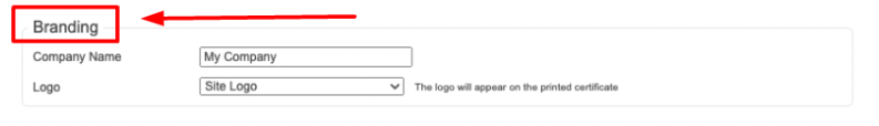 There is also the option to configure your branding.