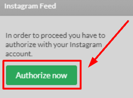 Click Authorize now