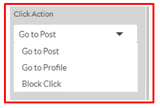 When a visitor clicks on a photograph, you can choose from three options