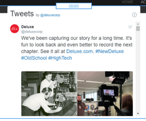 An example of a Twitter Stream.