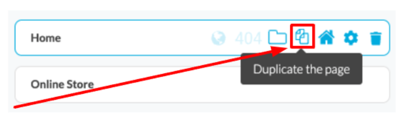 If you have a page with a structure you like, you can duplicate that page.