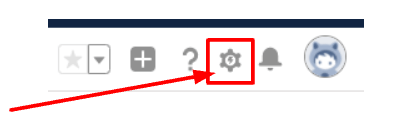 Please click the Setup in Salesforce.