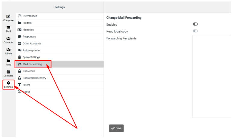 Click on Settings.