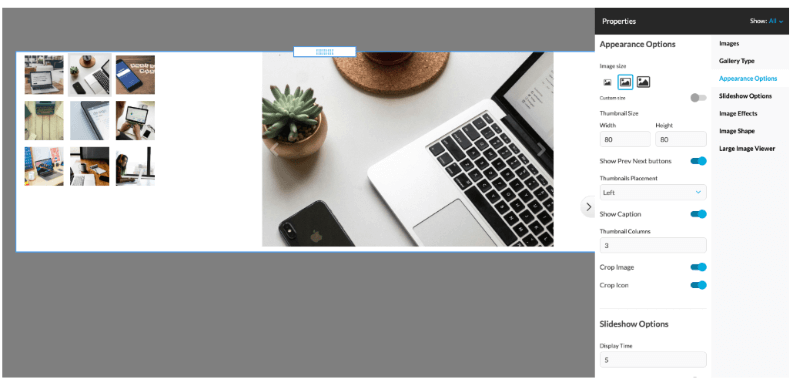 When Crop Image is checked, the uploaded image will be cropped to the aspect ratio of the gallery image size before being resized. When this option is not checked, the uploaded image will preserve its original aspect ratio in the gallery.