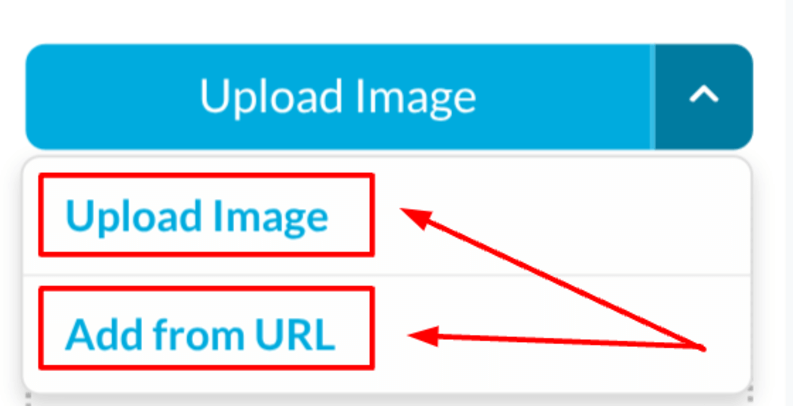 Choose Upload Image from the drop-down menu if you want to upload from your device.