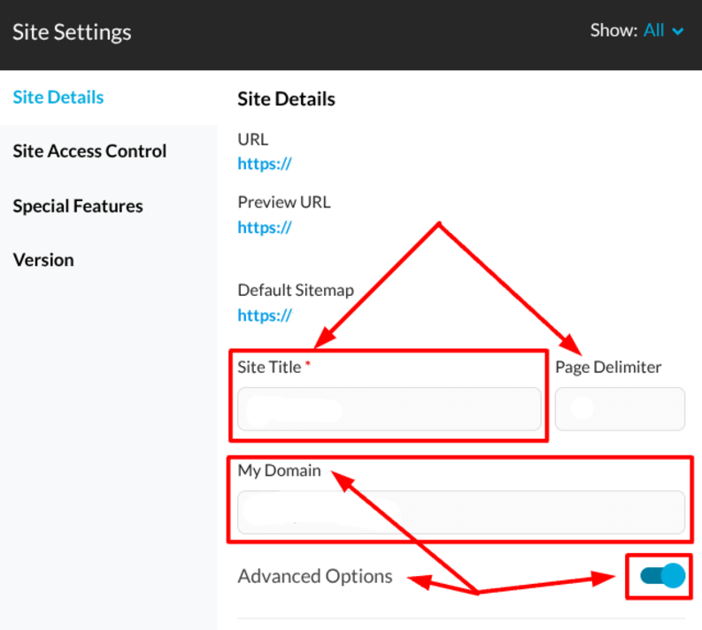 In the small field next to the Site Title, you can customize the Page Title Delimiter. 