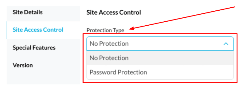 Fill in the desired password in the Password field.